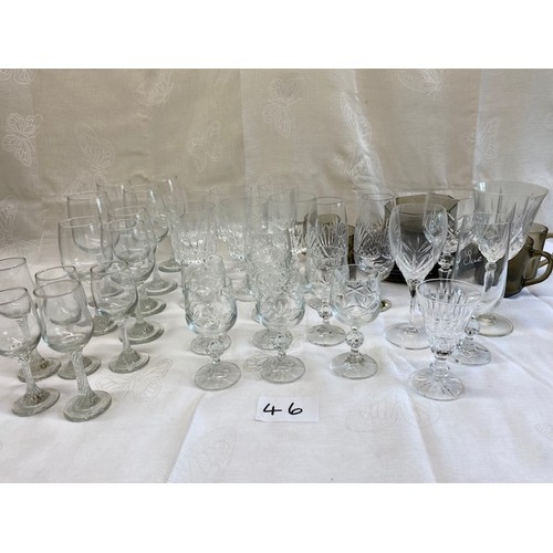 46 - Miscellaneous glasses and smoke glass