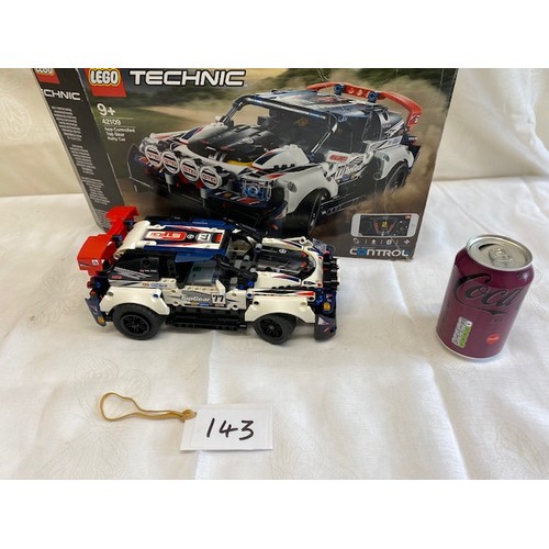 143 - Lego 42109 Technics App Controlled Top Gear Rally Car - working & driving well, missing 3 parts