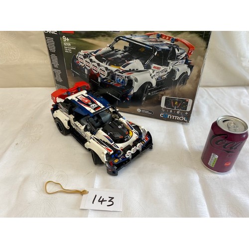 143 - Lego 42109 Technics App Controlled Top Gear Rally Car - working & driving well, missing 3 parts