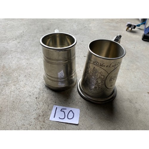 150 - Pewter Tankards