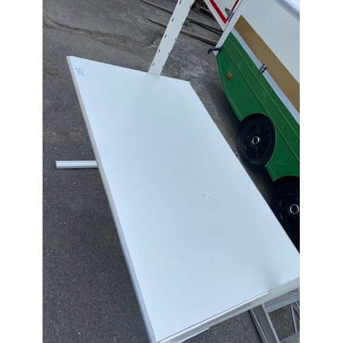 572 - Large White Desk