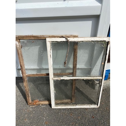 8 - 8 x old sash windows 60 x 89cm