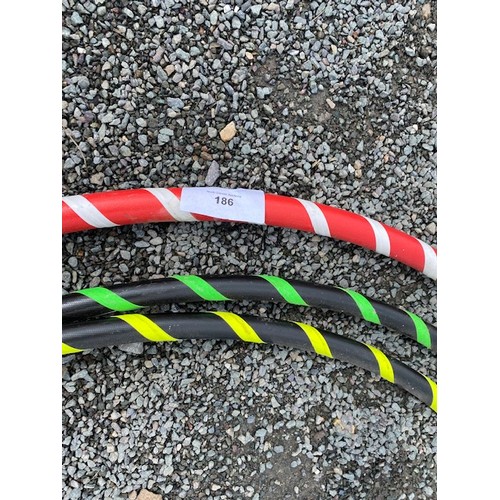 186 - 3 x Adult Hula-Hoops