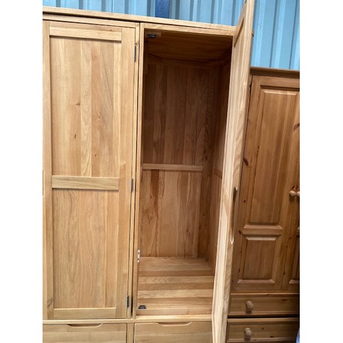 83 - Oak furniture land triple wardrobe