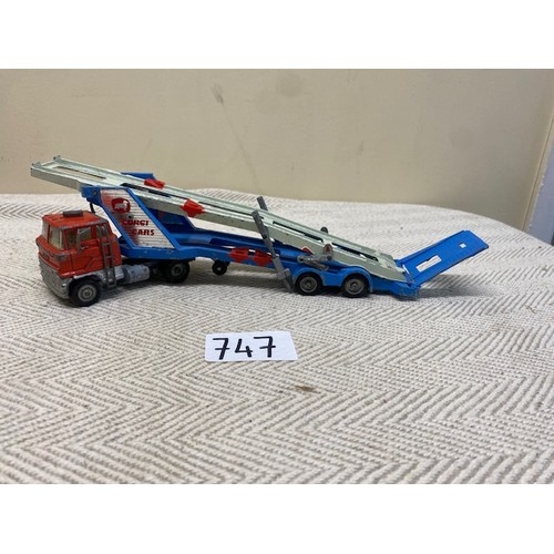 747 - Corgi 1138 Tilt Cab Carrimore Car Transporter Mark IV