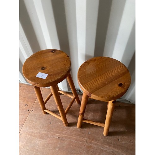 3 - Two Pine Stools - Section S1