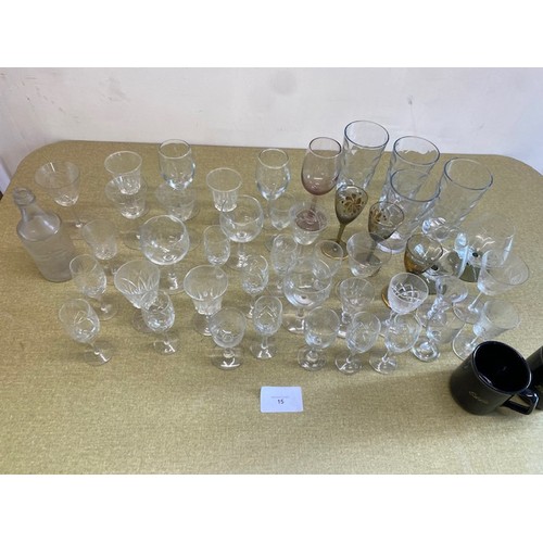 15 - Box of various glasses - Section S6