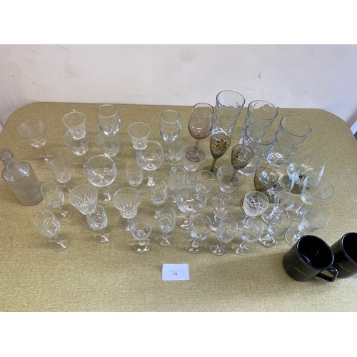 15 - Box of various glasses - Section S6