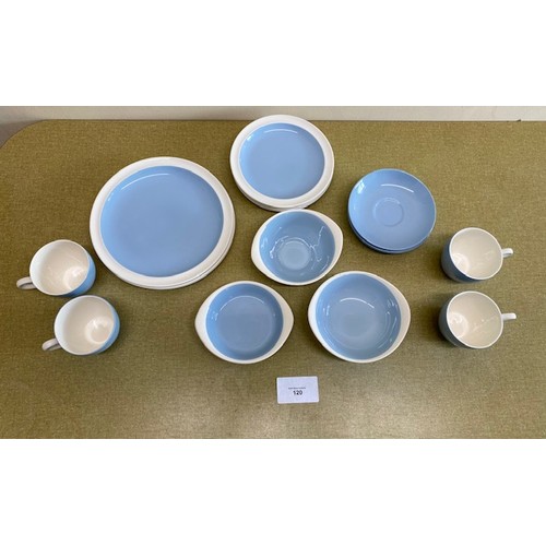 120 - Wedgewood Summer Sky China Set - Section O1