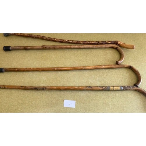 61 - Collection of walking sticks - Section S3