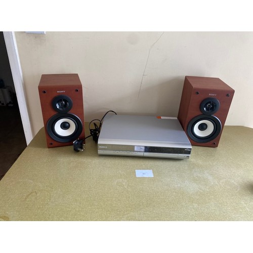 83 - 2 X Sony Speakers & Duo vision - Section S7