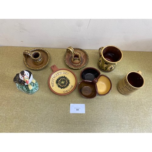 89 - Selection of Bideford Pottery items - Section O13