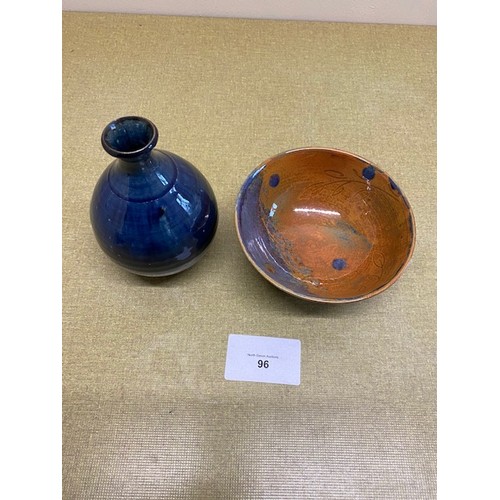 96 - Small ceramic bowl & vase - Section S10