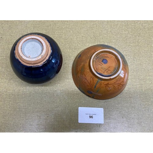 96 - Small ceramic bowl & vase - Section S10