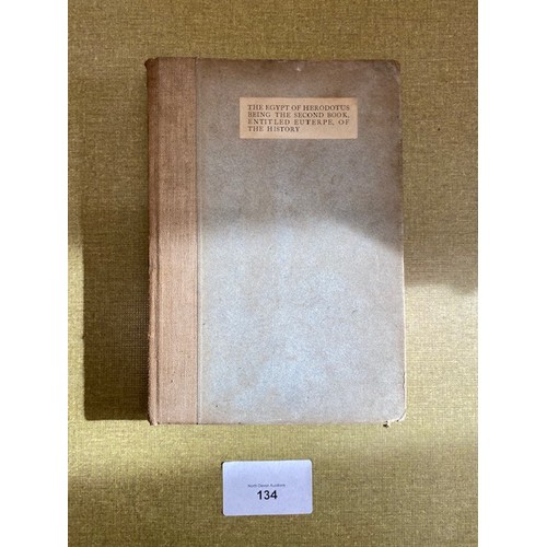 134 - The Egypt of Herodotus being the second book, entitled Euterpe, of the History - 1924 - Section S4