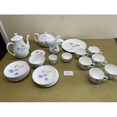 117 - Wedgewood “Ice Rose” Vintage Tea set - Section S7