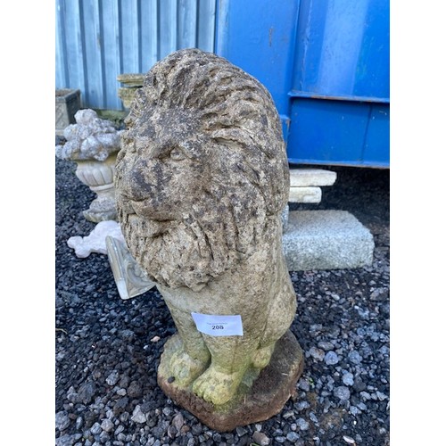 208 - Stone Lion statue - Section OSC