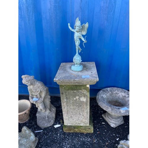 211 - Garden Sculpture on stone pedestal - Section OSC