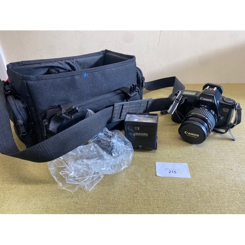 215 - Canon EOS 1000 Camera with bag and accessories - Section O12