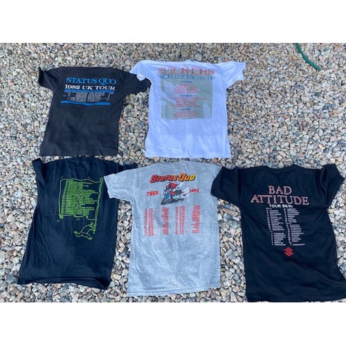 219 - x 5 Vintage Tour T-Shirts - Section O1