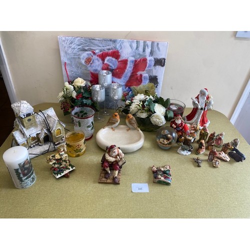 243 - Various Christmas Decorations - Section S7