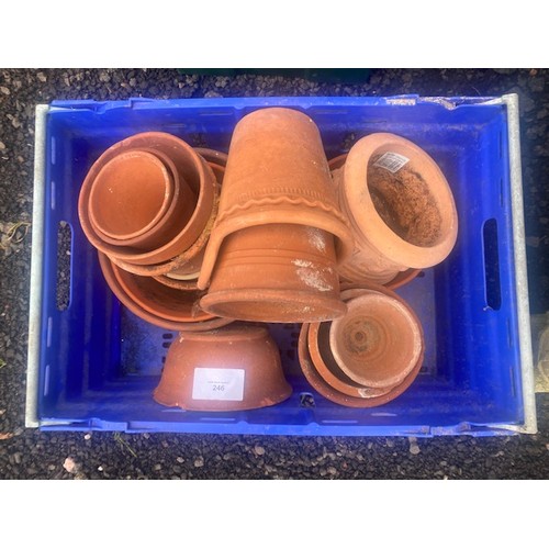 246 - Selection of plant pots - Section OSC