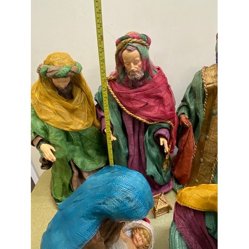 257 - Large Christmas nativity scene figures - Section S8