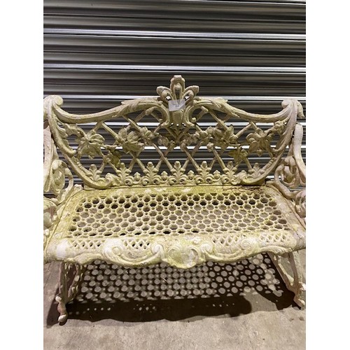 352 - Victorian Metal bench seat - Section BC