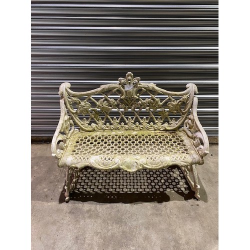 352 - Victorian Metal bench seat - Section BC