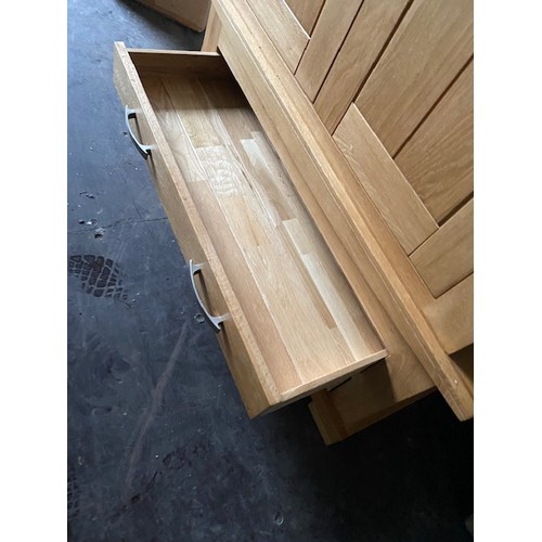 364 - Solid Light Oak Wardrobe - Section S2