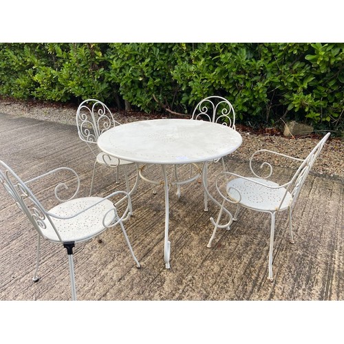 376 - Garden Table & 4 x chairs - Section BC