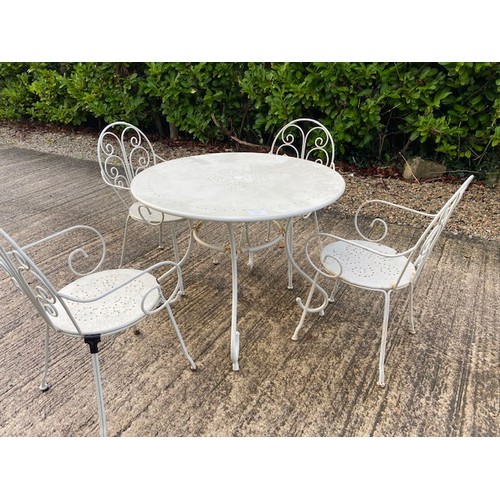 376 - Garden Table & 4 x chairs - Section BC