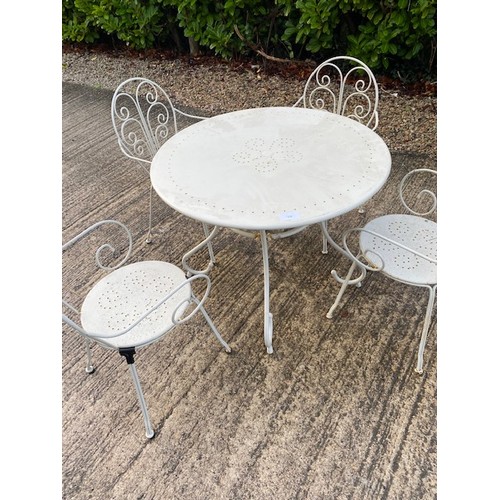 376 - Garden Table & 4 x chairs - Section BC