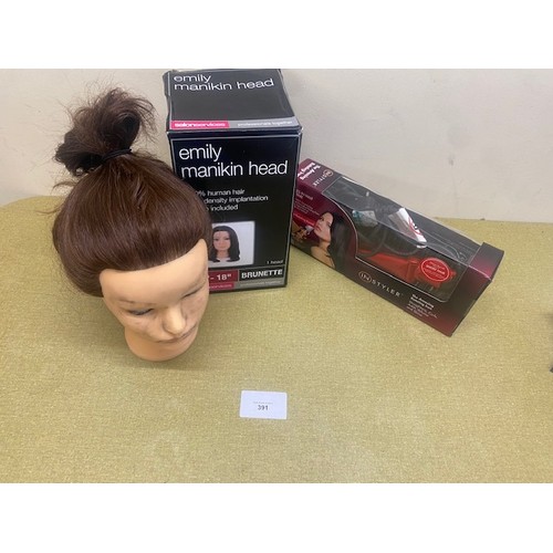 391 - Emily Manikin Head + Hair styler - Section S3