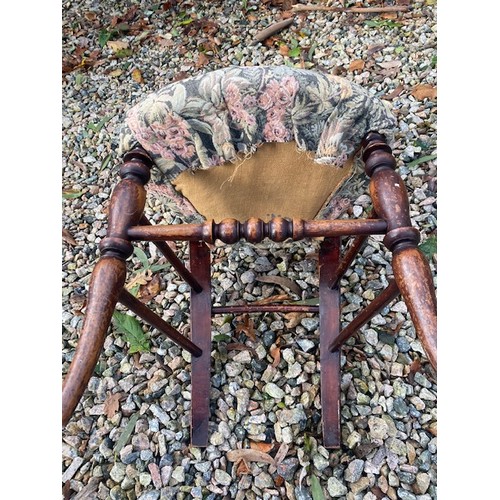 431 - Small Antique chair with a horse hair seat - Section S10