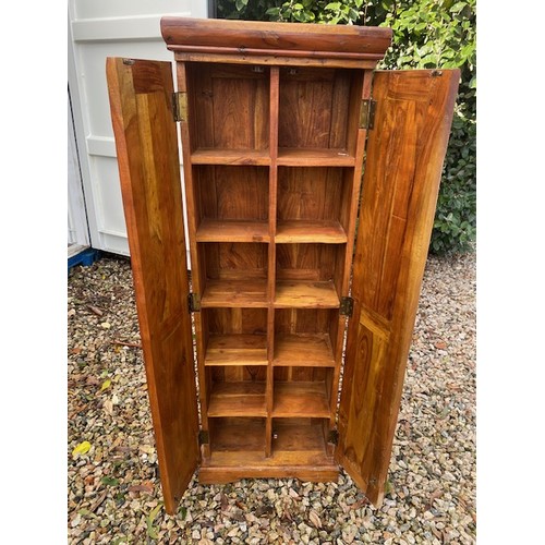 433 - Tall Romanian Oak DVD Cabinet - Section S5