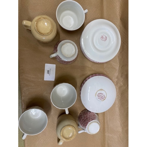 507 - Collection of Cups & Saucers – Including Merrie Olde & Monique - Section O6