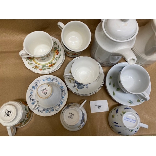 508 - Misc cups & saucers - Section O6