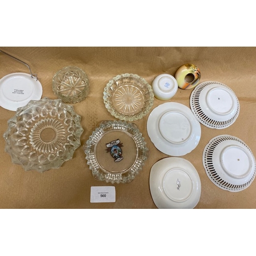 560 - Miscellaneous items including Royal Wilton Side Plate - Section O4