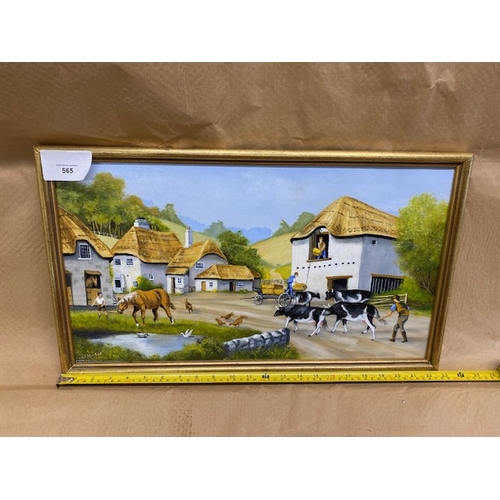 565 - Country Scene painting - Section O11