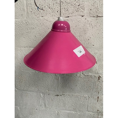 598 - Pink Wall hanging light- Section S4