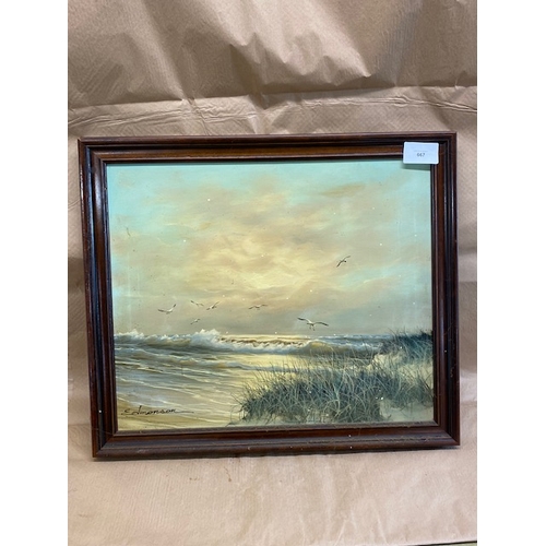 667 - Original Oil Painting signed edmonson