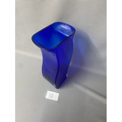 10 - Blue Glass Vase  - Viewing Section O5