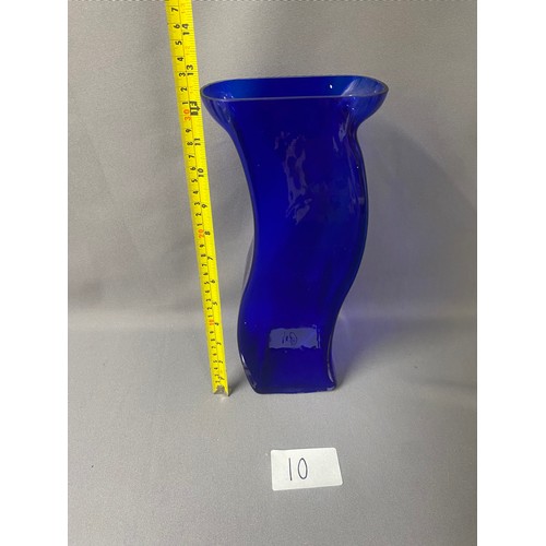 10 - Blue Glass Vase  - Viewing Section O5