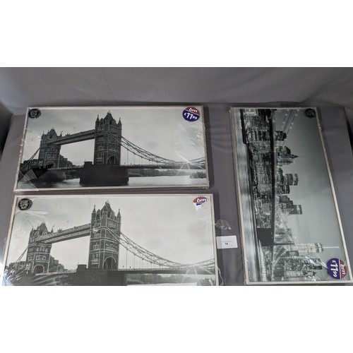 16 - 3 x Metal Pictures with glitter  - Viewing Section O5