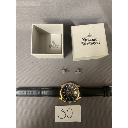 30 - Vivienne Westwood earrings & American Exchange watch (not currently working)  - Viewing Section O1