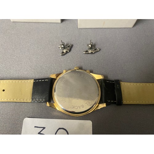 30 - Vivienne Westwood earrings & American Exchange watch (not currently working)  - Viewing Section O1