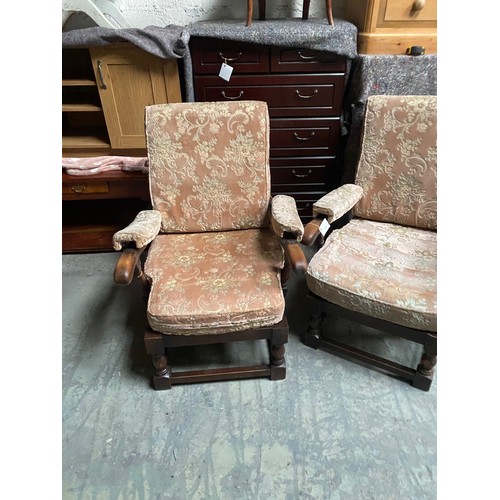 109 - 2 X Parker knoll chairs - Due to the lack of fire labels the cushions are not included in this lot. ... 