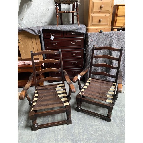 109 - 2 X Parker knoll chairs - Due to the lack of fire labels the cushions are not included in this lot. ... 