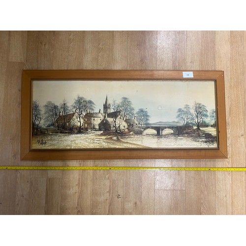 128 - Large print of a village scene  'Folland' - Viewing Section O30